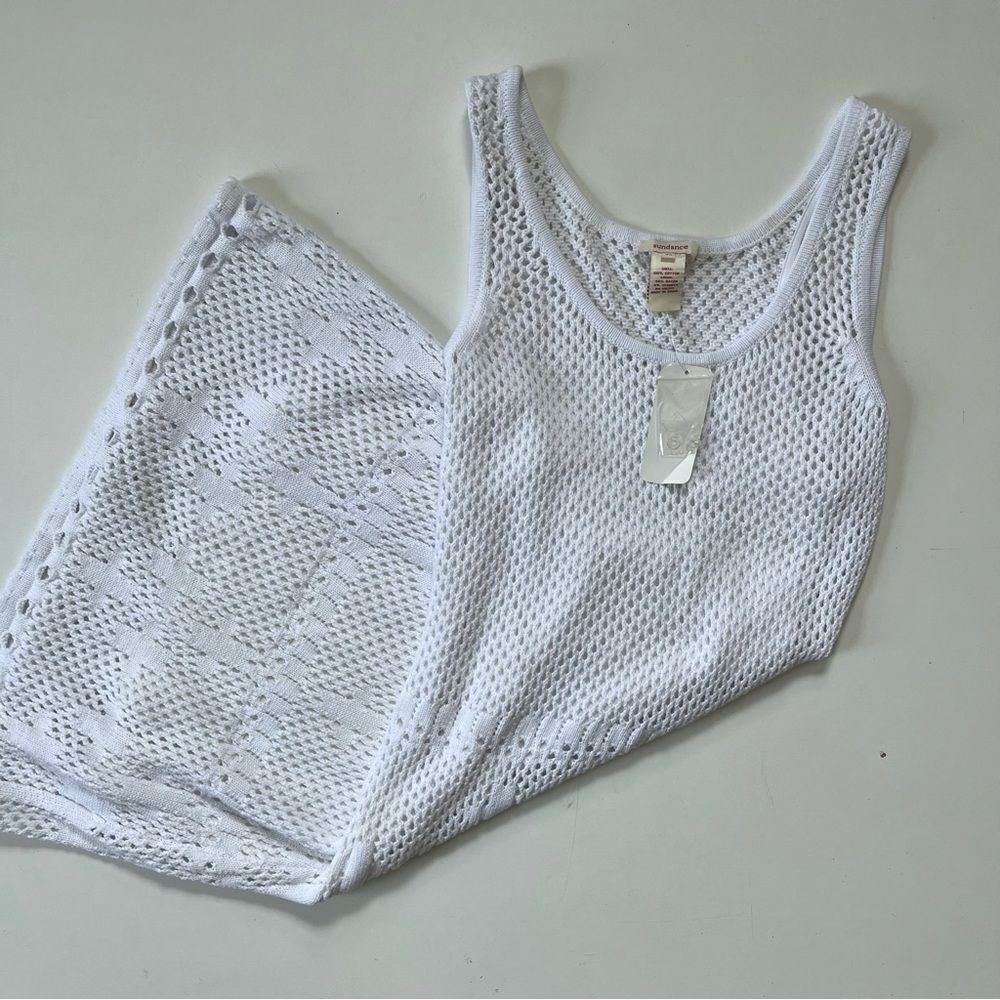 Sundance Catalog NWT White Crochet Dress XS - Picture 2 of 7